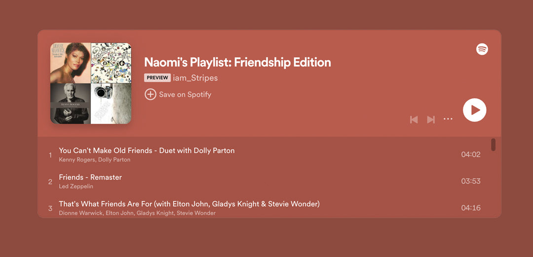 Naomi's Playlist: Friendship Edition